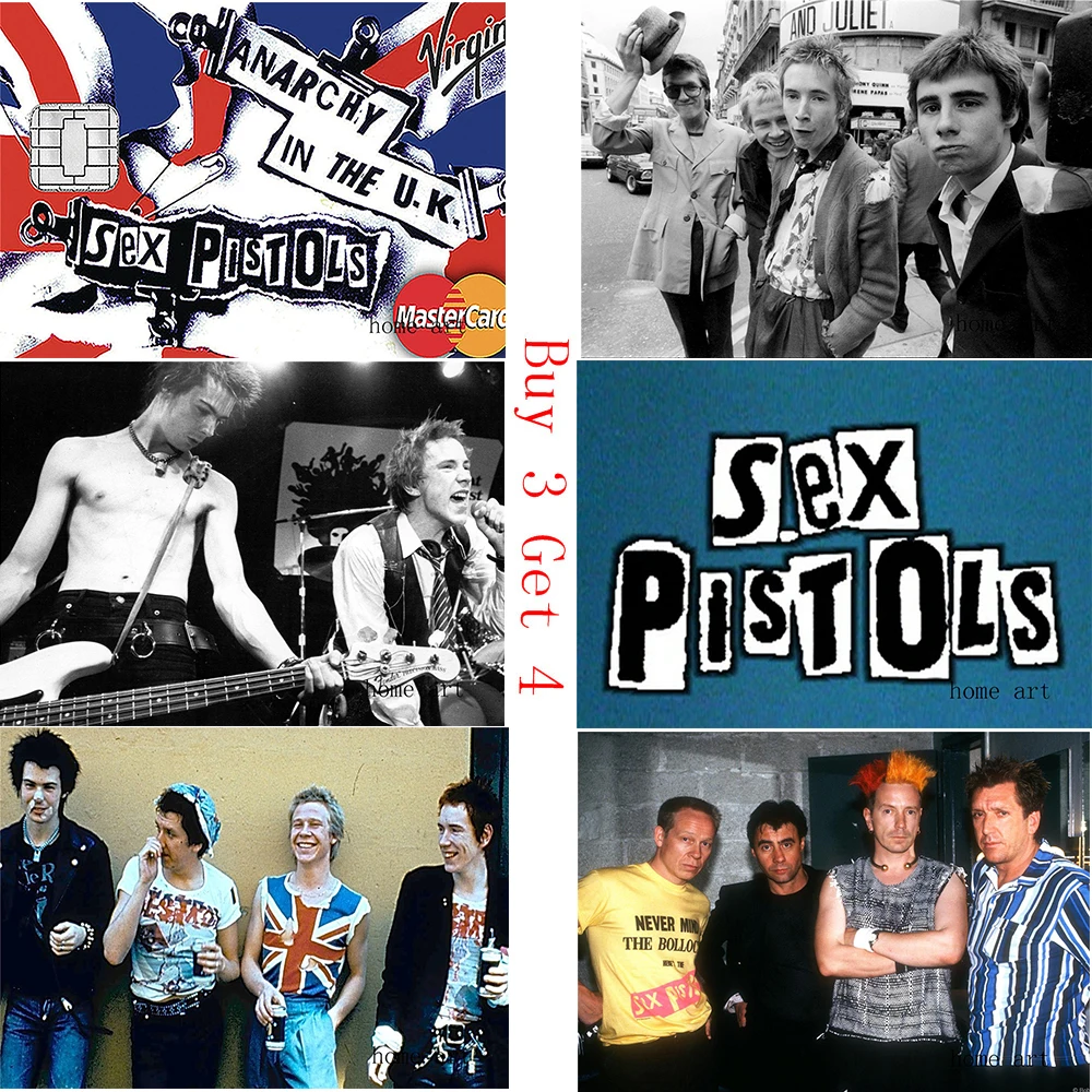 Sex Pistols wallpaper Clear Image Wall Stickers Home Decoration Good  Quality Prints White Coated Paper