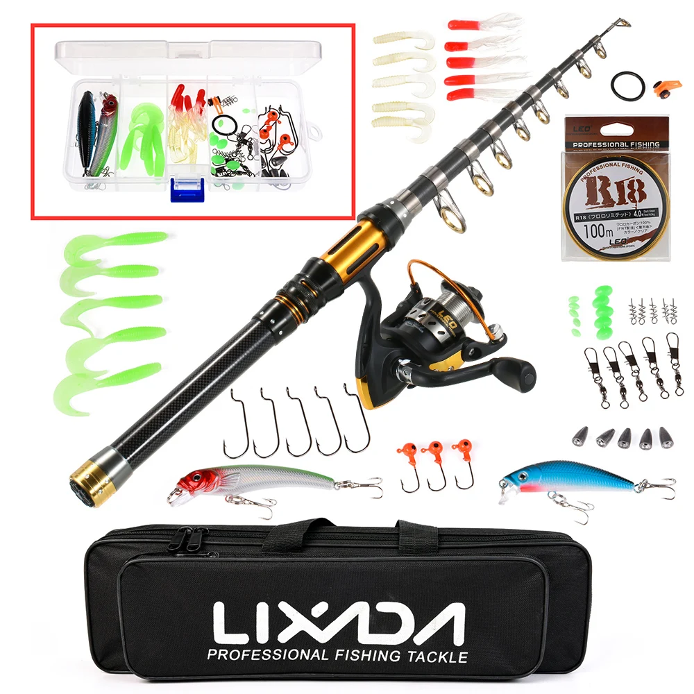 fishing rod and reel full set