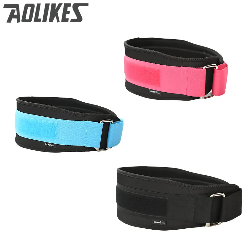 AOLIKES New Wide Weightlifting Belt Bodybuilding Fitness belts Barbell  Powerlifting Training waist Protector gym belt for back