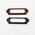 30Pcs cheap Antique copper /bronze Iron Label Frame Card Holder scrapbooking accessories 60x17mm with brads preview-1