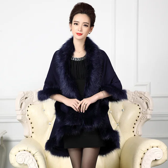 Women Faux Fur Coat Long Cardigan 