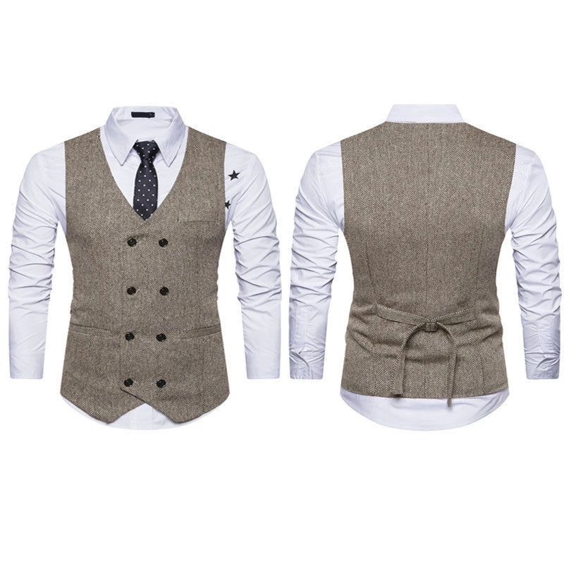 קנו חולצות | Mens Double Breasted Vest 