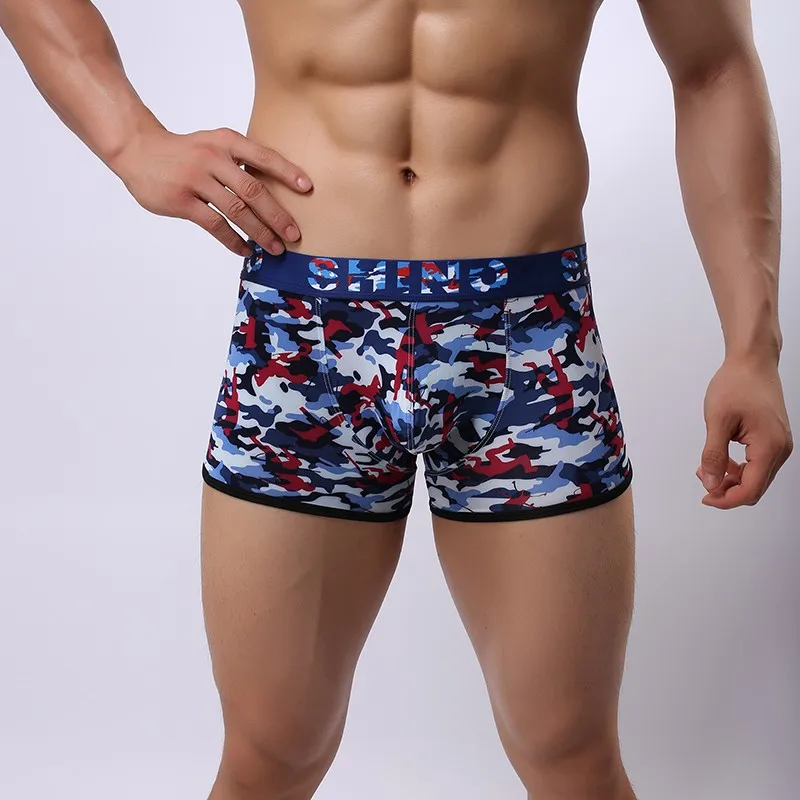 6 Pieces Men Big Size U Convex Underwear Boy Boxers Briefs Undies