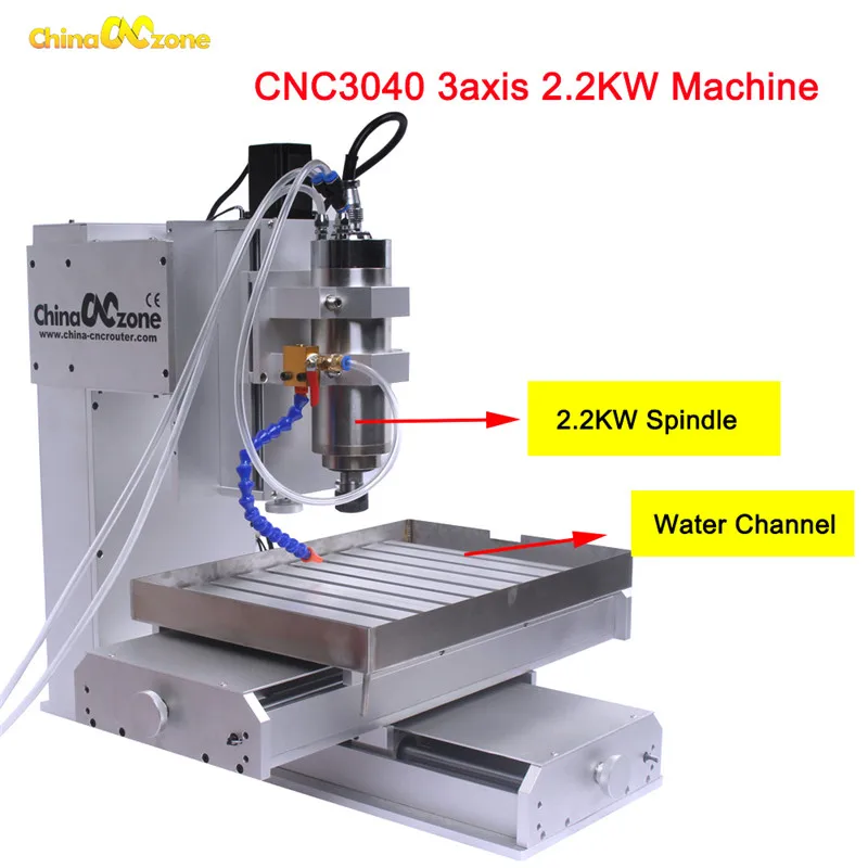 קנו מכונות נגרות וחלקים | Cnc 3040 5 Axis Router Cnc Milling Machine 4Axis  Frame 2.2Kw Engraving Machine Drilling Cutting Table Water Cooling Education