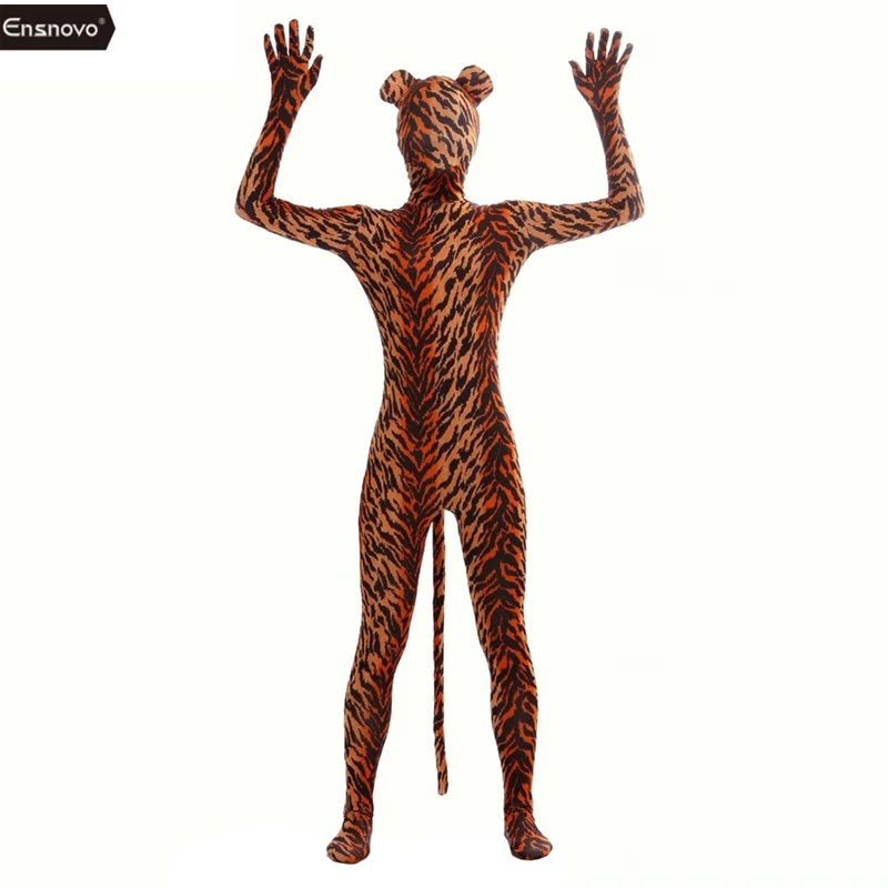 Cumpără Costume și accesorii | Ensnovo Spandex Tiger Costume Cosplay Zentai  Zebra Leopard Bodysuit Unitard Body Suit Stretch Nylon Full Body Animal  Costumes