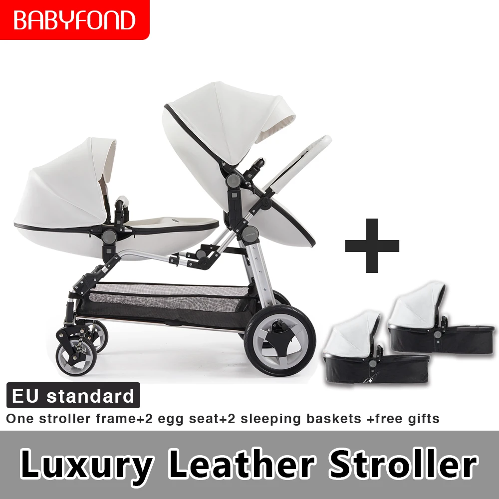 high end double stroller