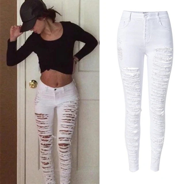 קנו מכנסיים לנשים | Ripped Jeans For 