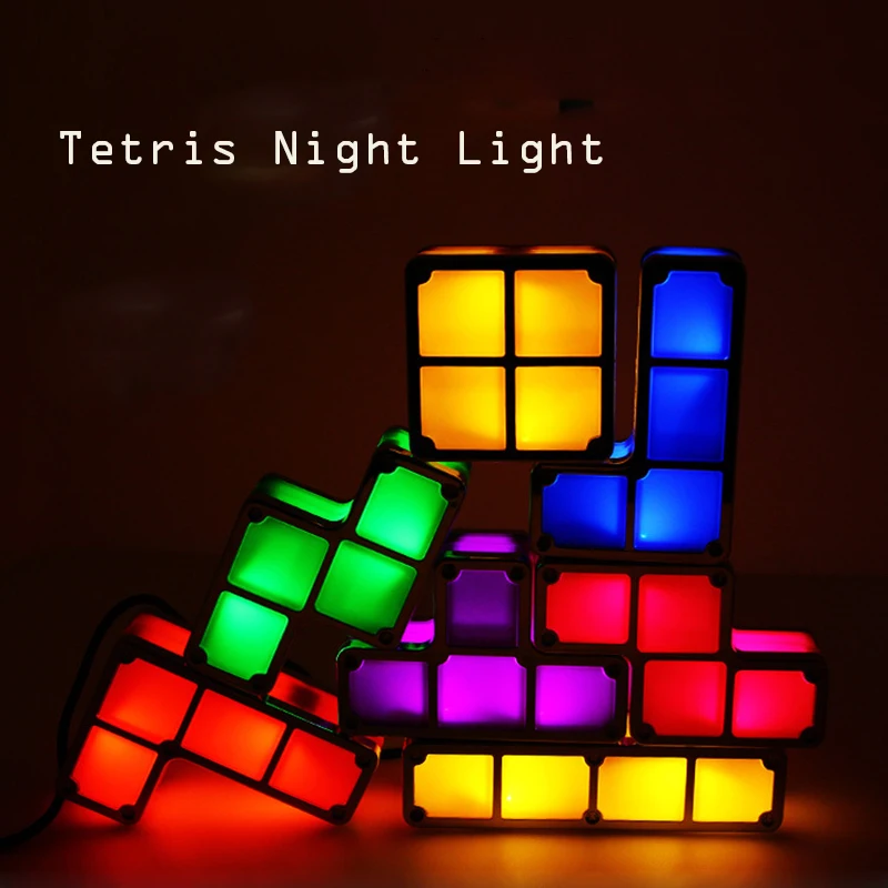 tetris constructible light lamp