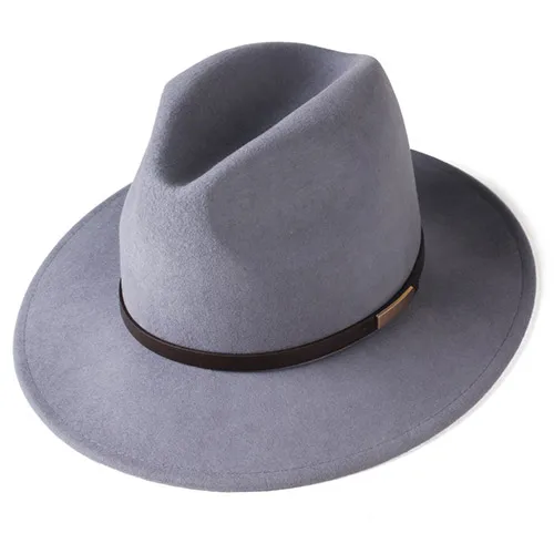 gray fedora mens