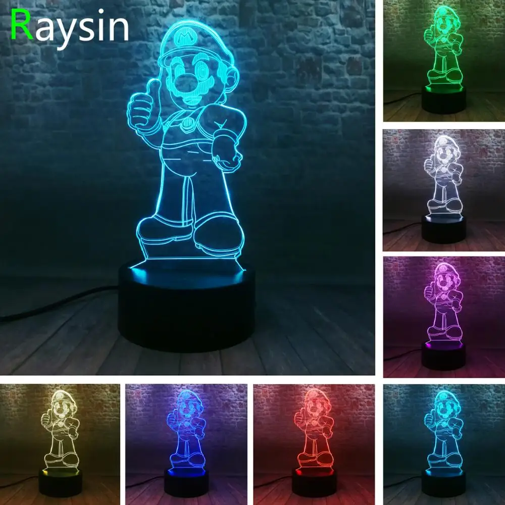 mario brothers night light