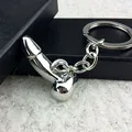Keychain Male Genitalia Key Chain for Lovers Metal Sexy Dick Penis Keyring Individual Keychains Woman Gifts Man Car Key Ring