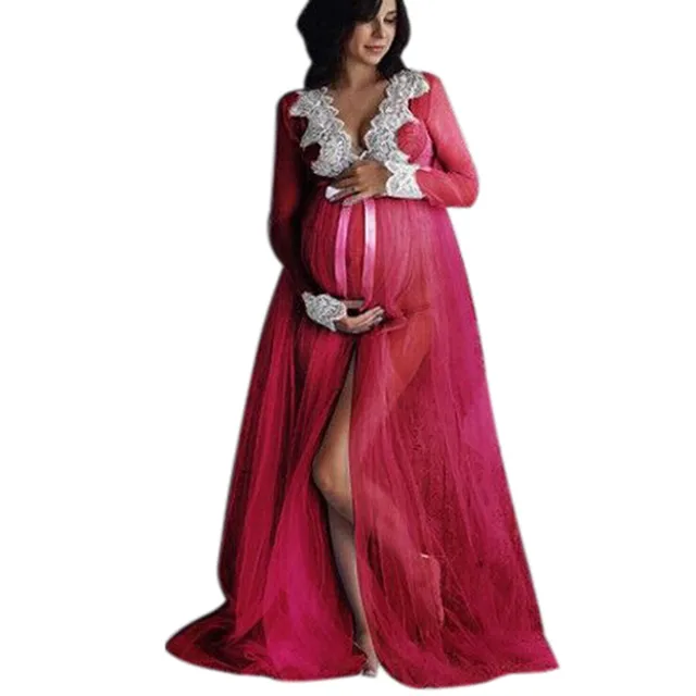LONSANT Summer Maternity Long Sleeve 