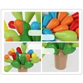Colorful Wooden Balancing Cactus, Detachable Removable Building Blocks Early childhood Education Toy PlanToys Plan Toy Balancing preview-2