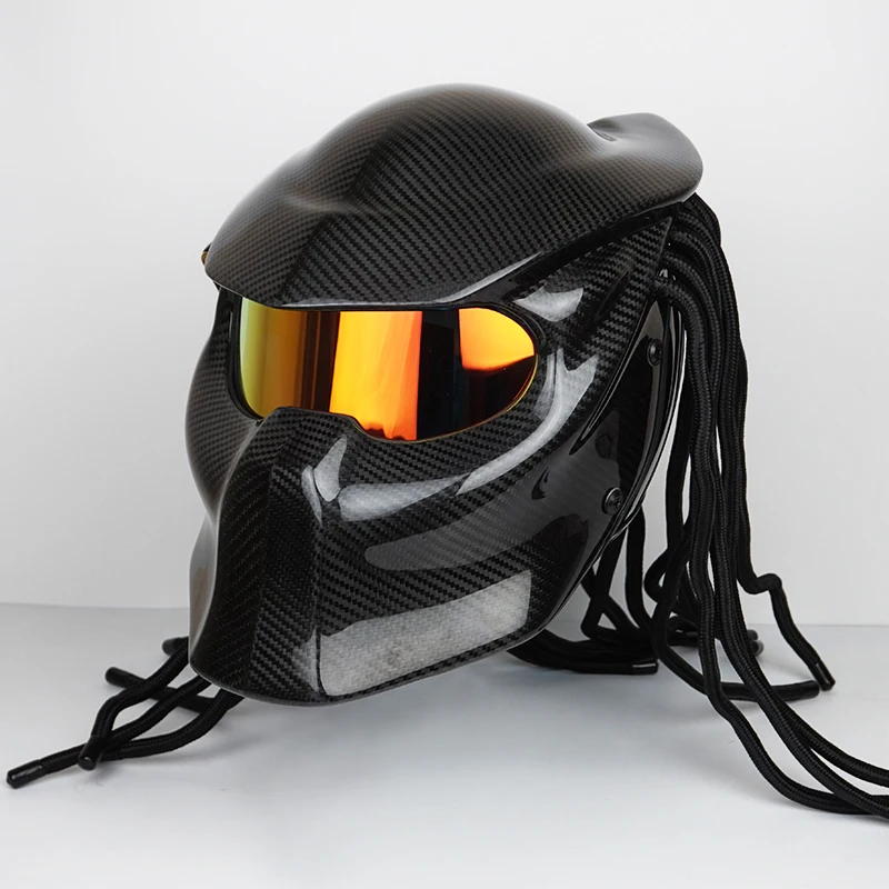 predator carbon fiber motorcycle helmet