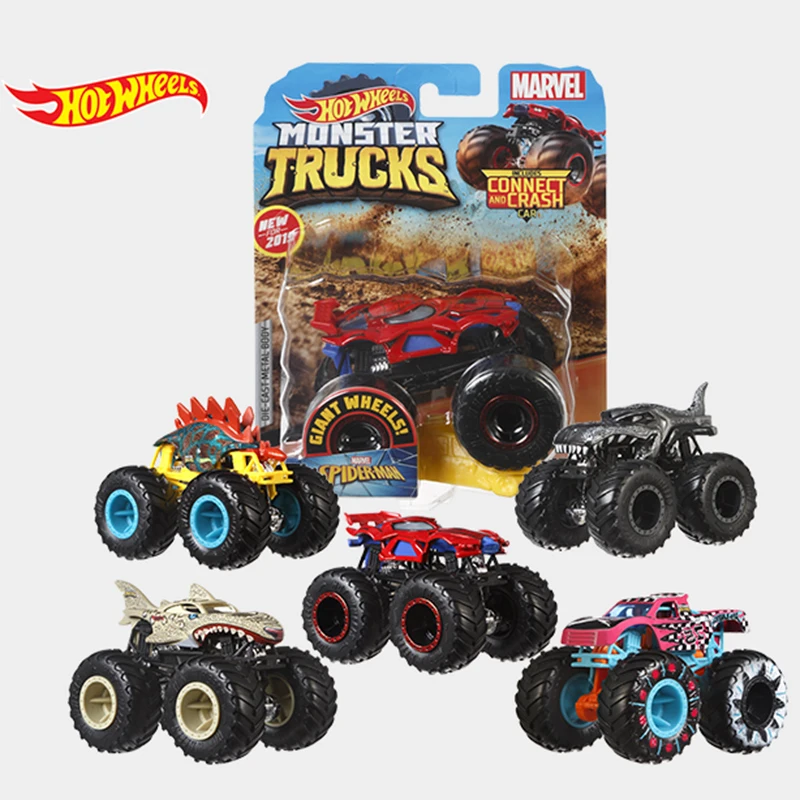 hot wheels cars and monster trucks