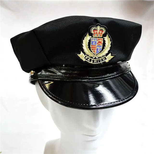 New Unisex Badge Octagonal Military Hat 