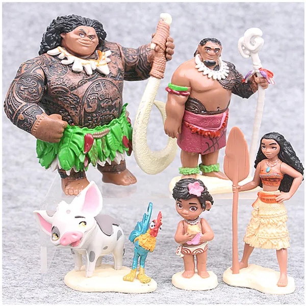 moana and maui toy set