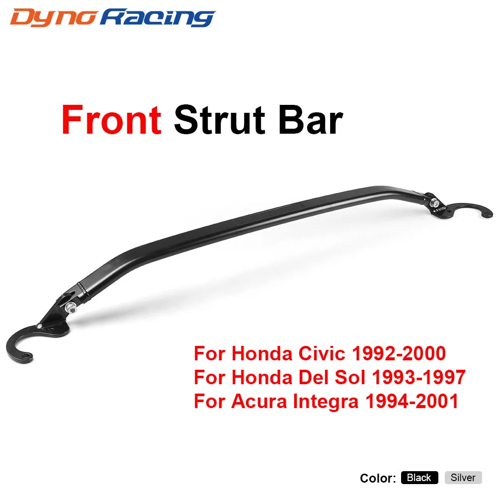 Front Upper Strut Brace Tie Bar Rear Kit For Honda Civic 92-00 EG EK/93-97 Del Sol/94-01 Integra DC2 Front Strut Bar BX101526-animated-img