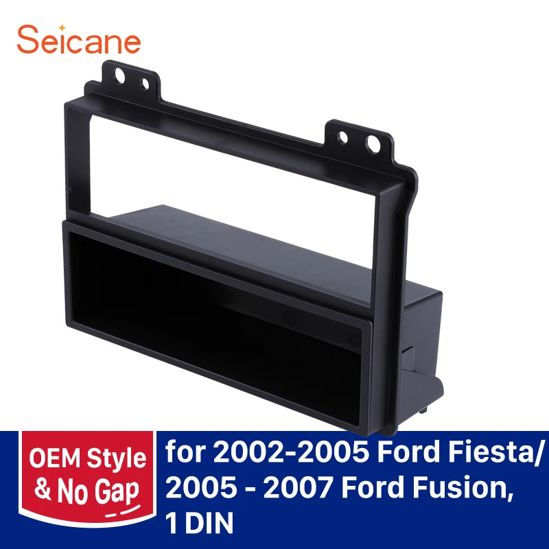 2din Car Radio Fascia For Ford Fiesta 2006-2011 Dvd Stereo Frame Plate  Adapter Mounting Dash Installation Bezel