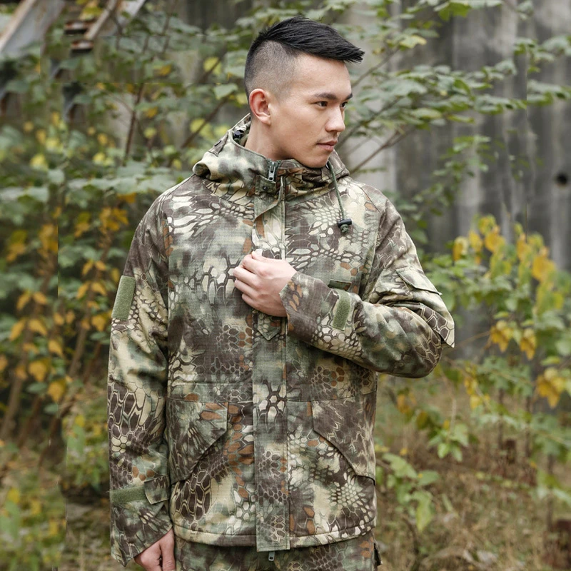 cold weather camo coat