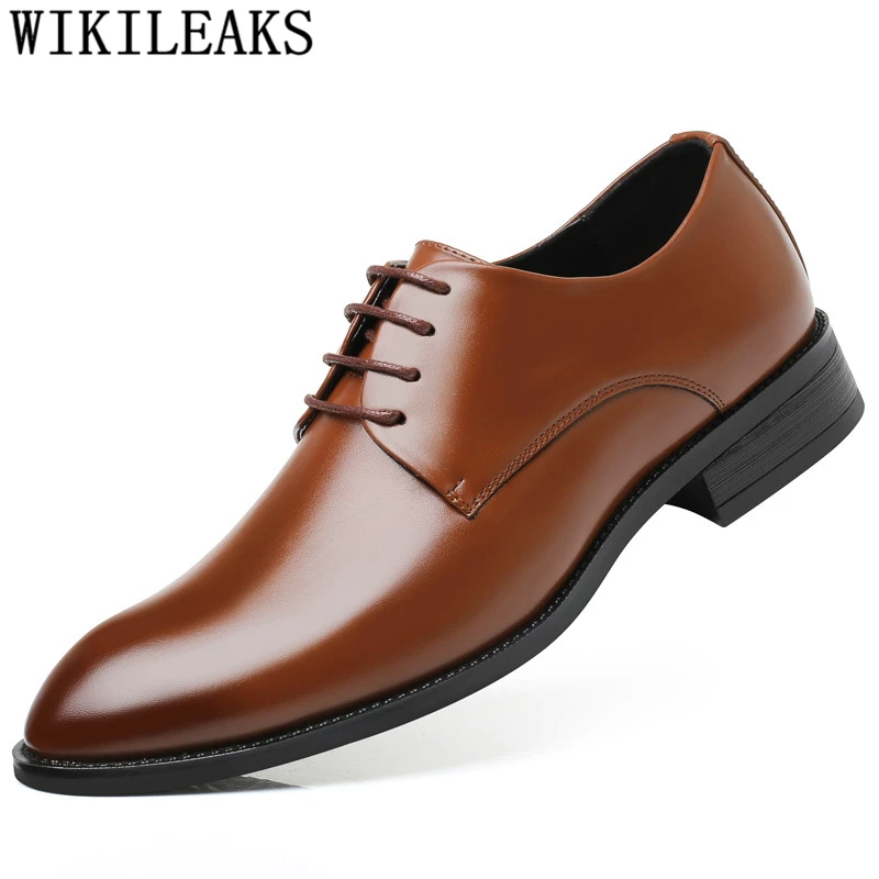 Black Men Suit Shoes Party Men's Dress 