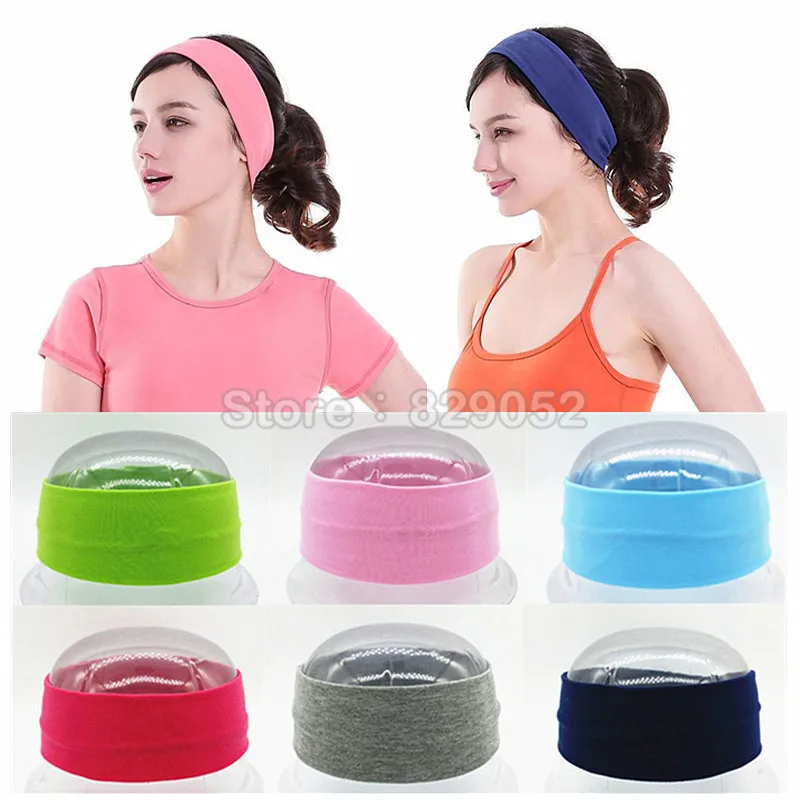Sports Yoga Fitness Headband Women Men Stretch Sweatband Hair Band  Elasticity Towel Headband Headwear Absorb Sweat Head Band
