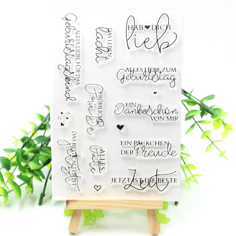 Zfparty New Transparent Clear Silicone Stamps For Diy Scrapbooking