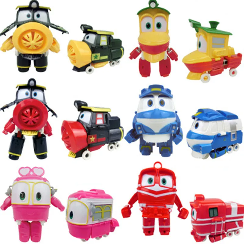 robot train toys set