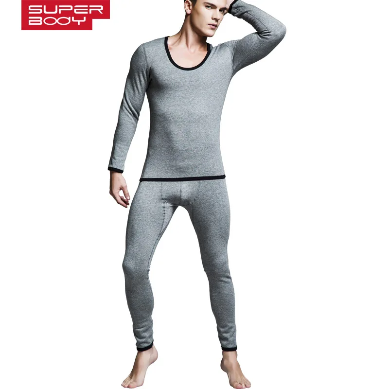 Men's Thermal Underwear Pants Winter Thick Fleece Lined Long Johns