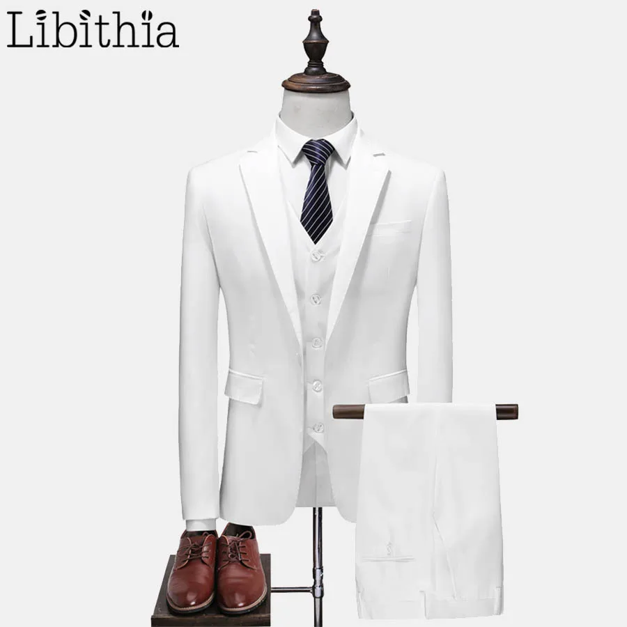 white colour coat suit