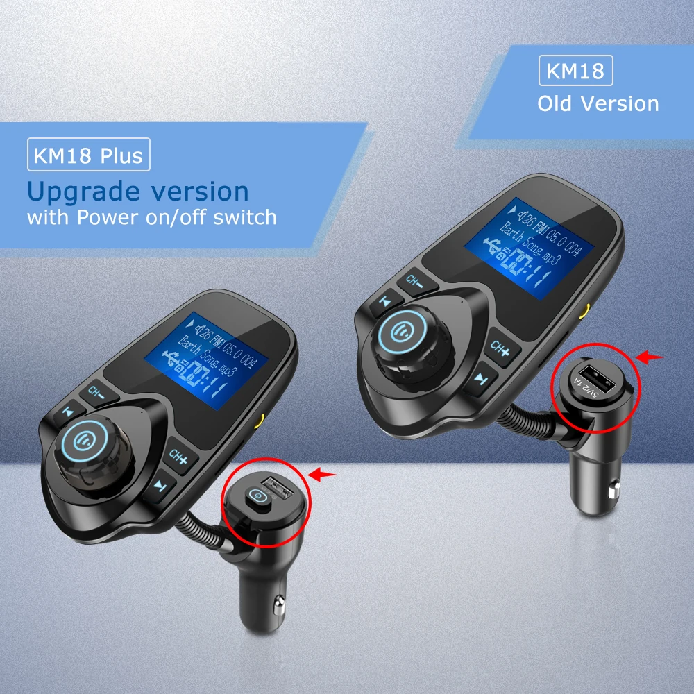 nulaxy km18 bluetooth fm transmitter