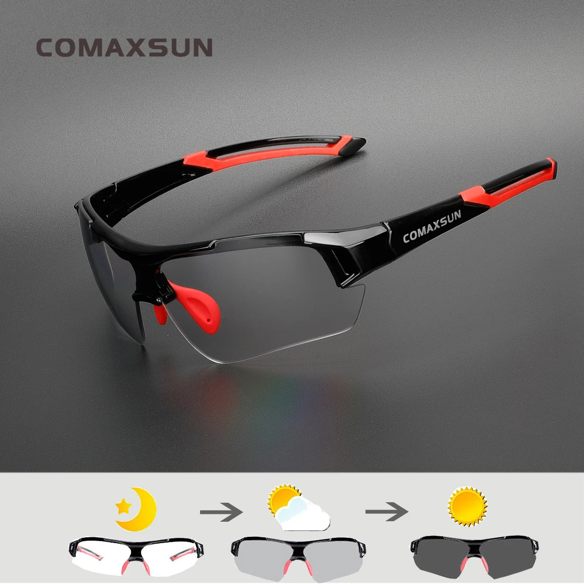 photochromic road bike glasses