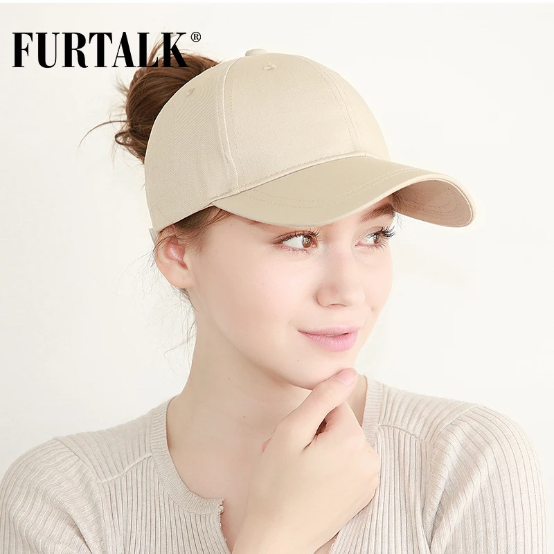 FURTALK Ponytail Baseball Cap Women 