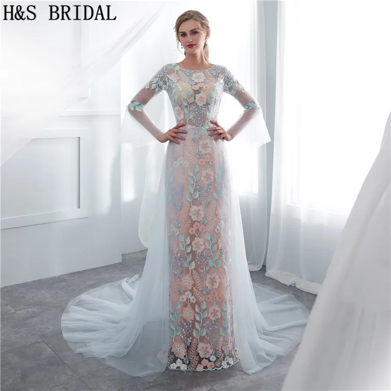 קנו שמלות ערב | H\u0026S BRIDAL Light Blue 