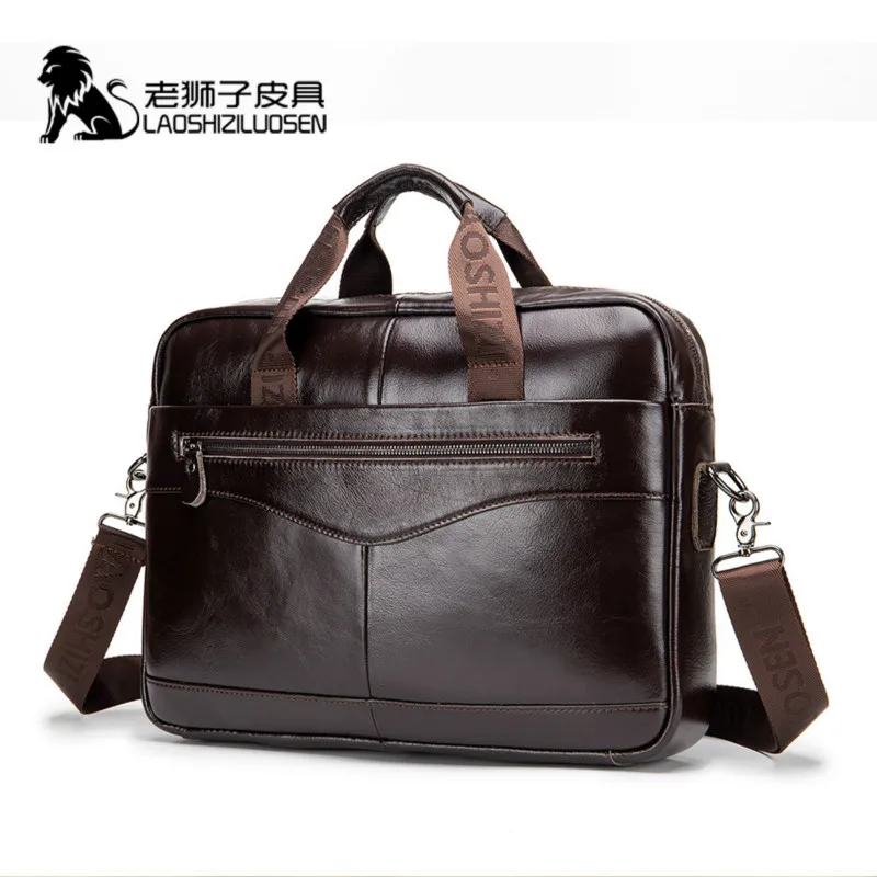 mens genuine leather laptop bag