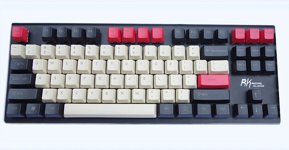 red and black keycaps