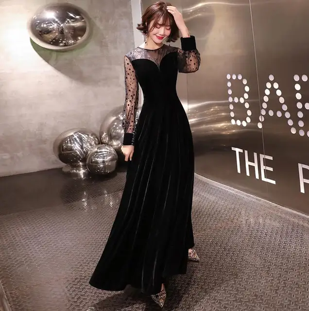 Black Muslim Evening Dresses 2019 