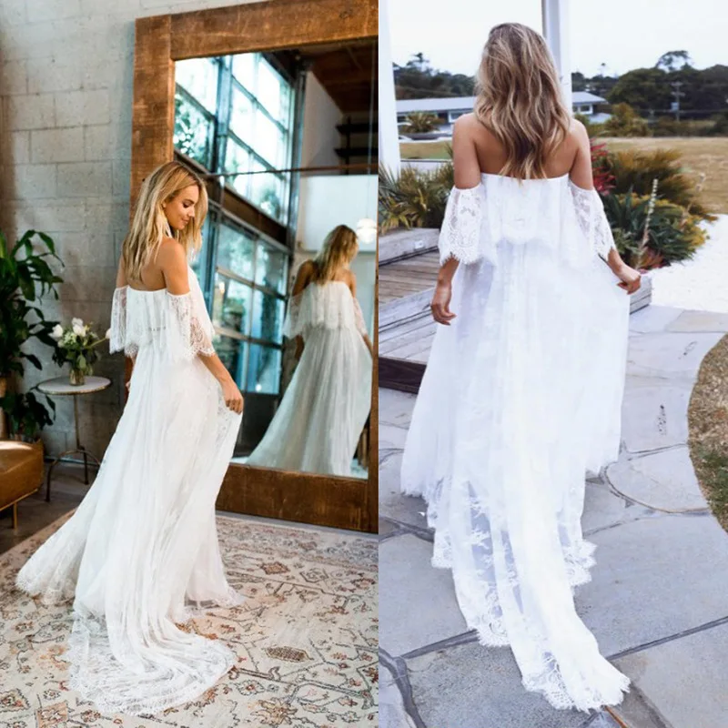 Photo Shoot Lace Maxi Gown Clothes 2019 