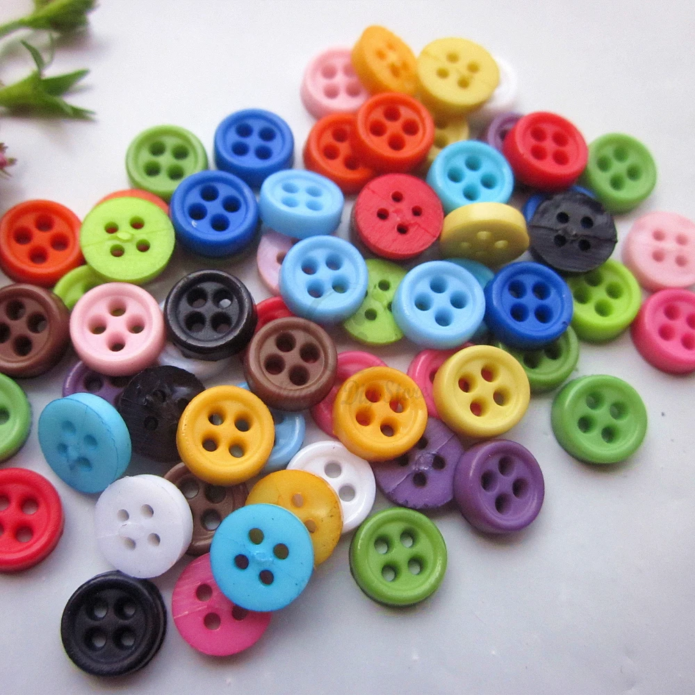 3mm Tiny Button 144pcs Mixed / 1 color Thin Edge Mini Button for