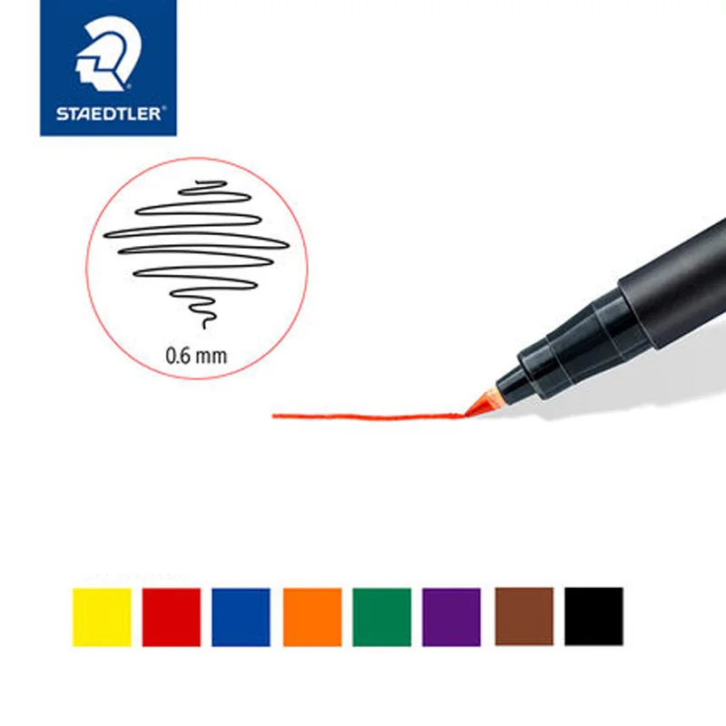 1Pcs STAEDTLER Markers 350 Waterproof Colorfast Square Head Oily