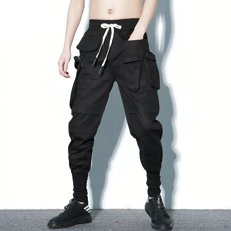Acquistare Pantaloni | Streetwear Spring Harem Pants Men Hip Hop Black  Casual Jogger Pants Men 2020 New Sweatpants Multi-pocket Cargo Trousers Men