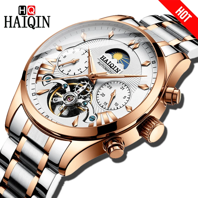 HAIQIN luxury Brand Men Watches 