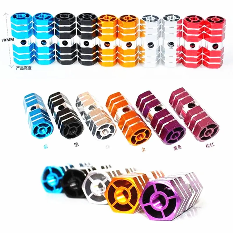 gold bike pegs