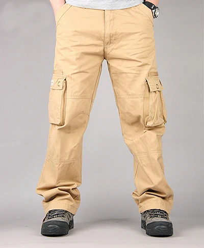 Cotton Durable Multi Pocket Loose Baggy 