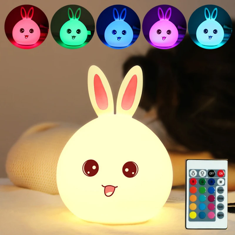 silicone tap sensor led night light