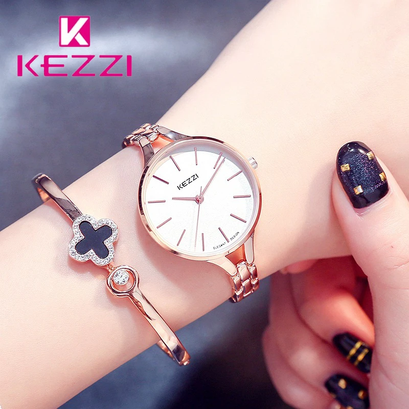 Kezzi Women Bracelet Watches Ladies Stainless