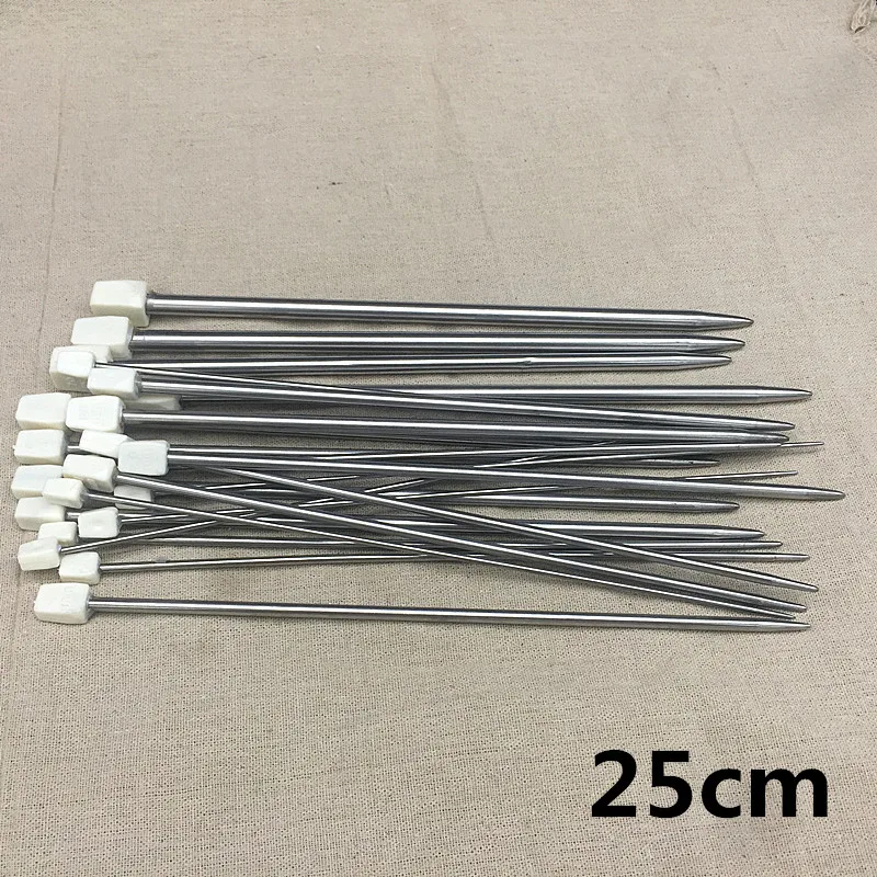 55Pcs/Set 2.0-6.0mm Double Pointed Stainless Steel Knitting