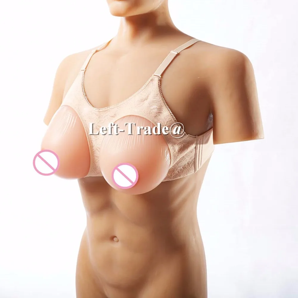 Купить Алиэкспресс | 40D 90D 1200g shemale silicone breast form invisible  bra cleavage sexy tits artificial boobs