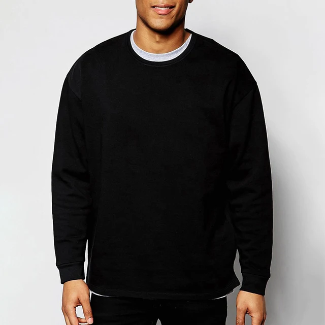 2019 Spring Men Sweatshirts Solid Color 