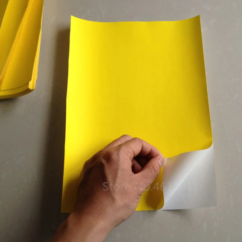 20 pcs A4 Yellow Waterproof Matte PP 